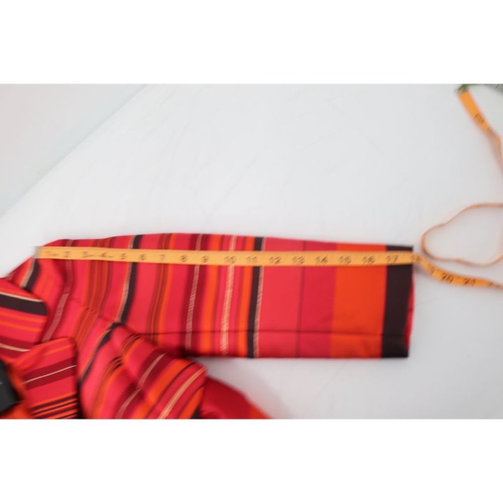 NWT St John coat women's 2 Sienna multi topper jacket jacquard metallic striped - Picture 13 of 16